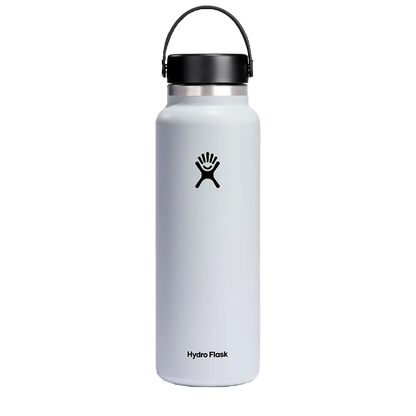 Hydro Flask Wide Mouth Bottle 40 oz White 