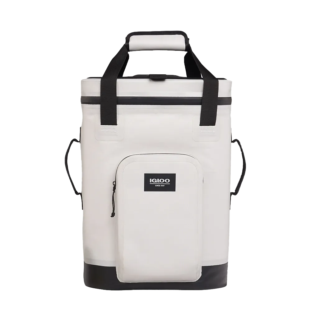 Customized Igloo 24 can Soft Cooler Backpack in Bone 