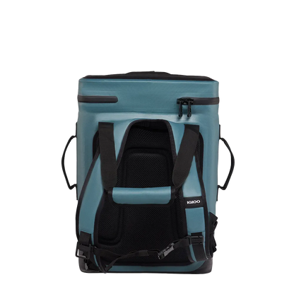 Customized Igloo 24 can Soft Cooler Backpack in Spruce Back View 