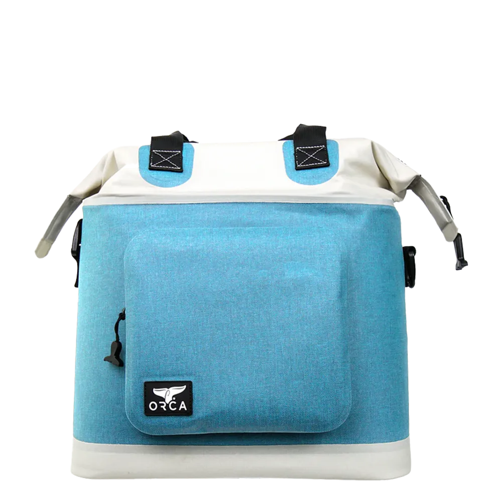 Customized Walker Tote Soft Cooler Coolers from ORCA in capri blue 