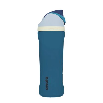Back customization side of the Owala Freesip 24 oz in Denim 
