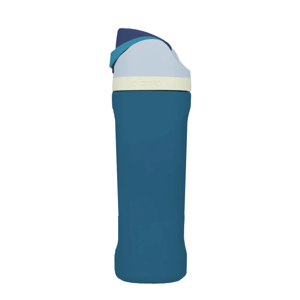 Front customization side of the Owala Freesip 24 oz in Denim 