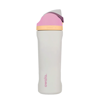 Back customization side of the Owala Freesip 24 oz in Daybreak 
