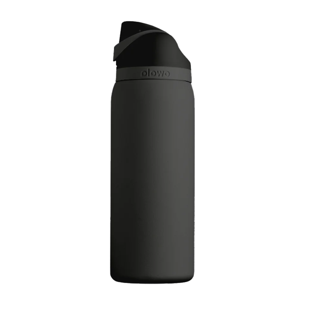 Front customization side of the Owala Freesip 32 oz in Very Very Dark 