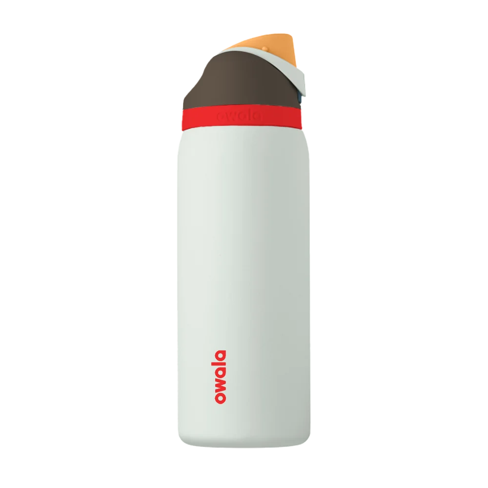 Back customization side of the Owala Freesip 32 oz in Boneyard 