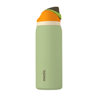 Back customization side of the Owala Freesip 32 oz in Camo Cool 
