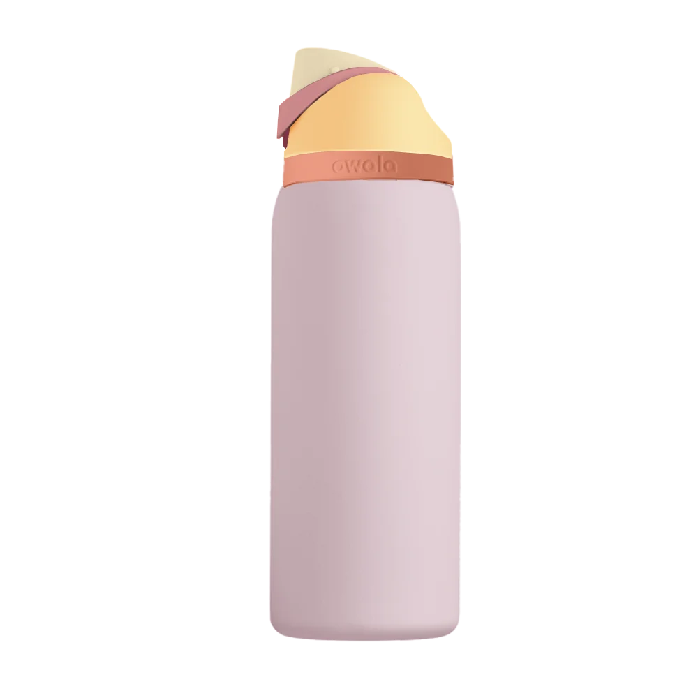 Front customization side of the Owala Freesip 32 oz in Candy Store 