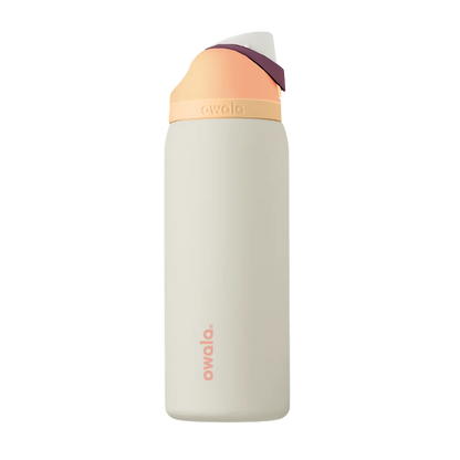 Back customization side of the Owala Freesip 32 oz in Daybreak 