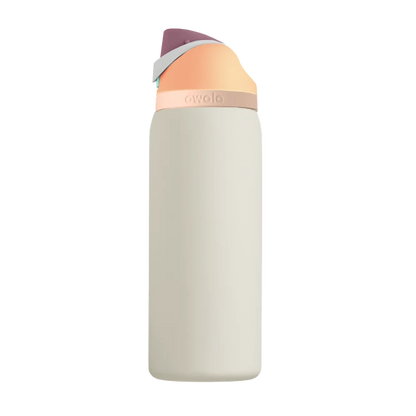 Front customization side of the Owala Freesip 32 oz in Daybreak 