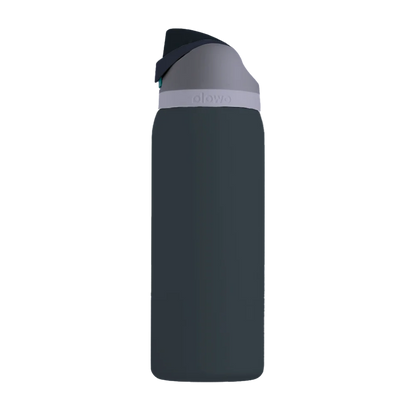 Front customization side of the Owala Freesip 32 oz in Foggy Tide 