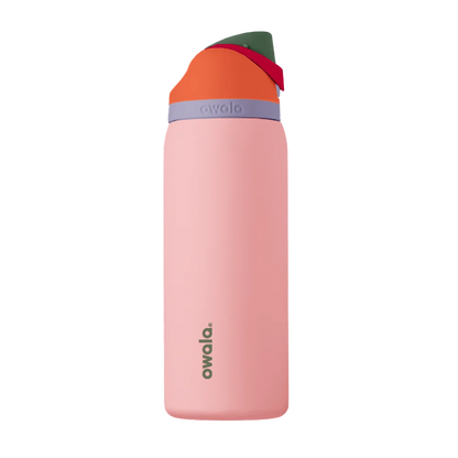 Back customization side of the Owala Freesip 32 oz in Sugar High 