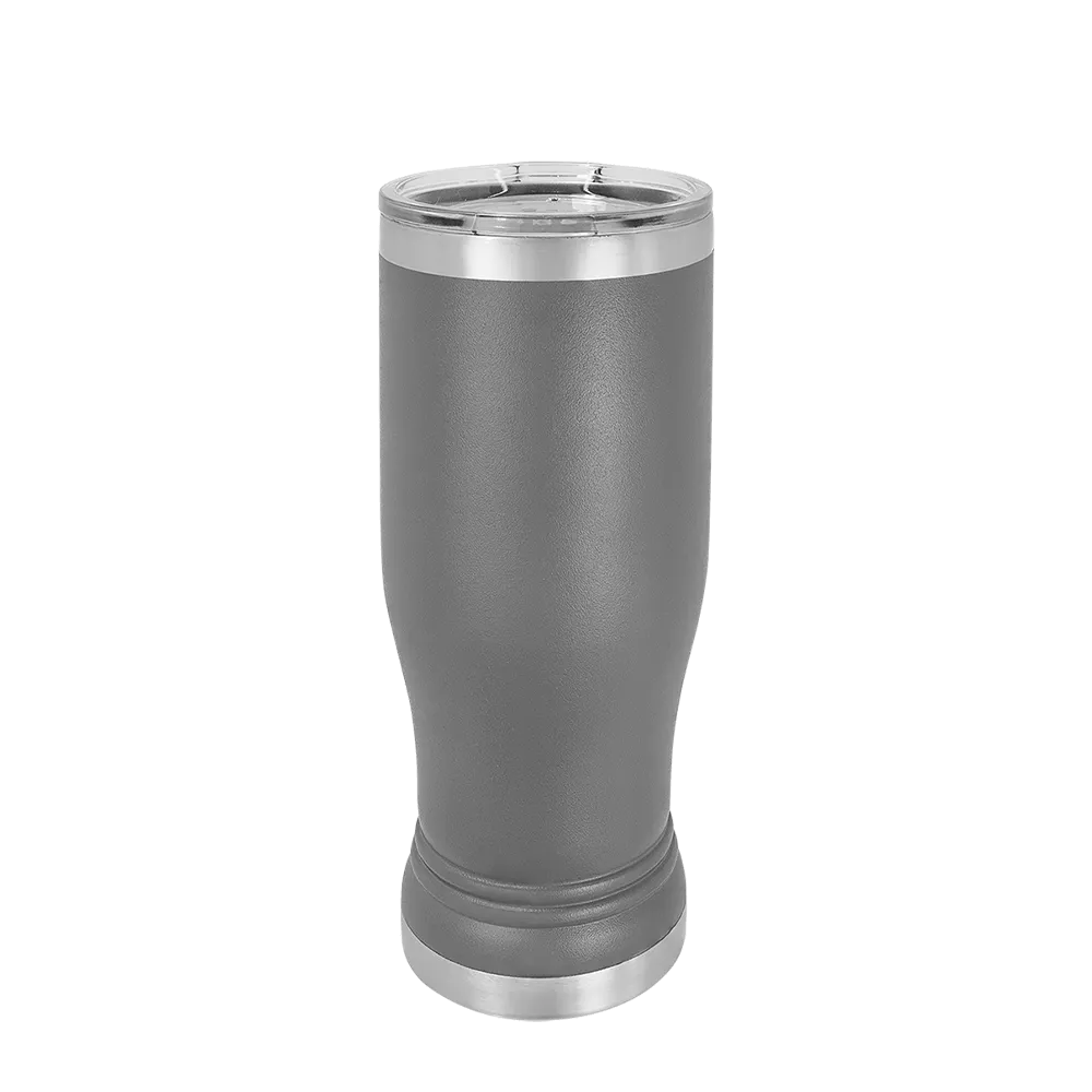 Polar Camel Pilsner Pint 14 oz Dark Gray 