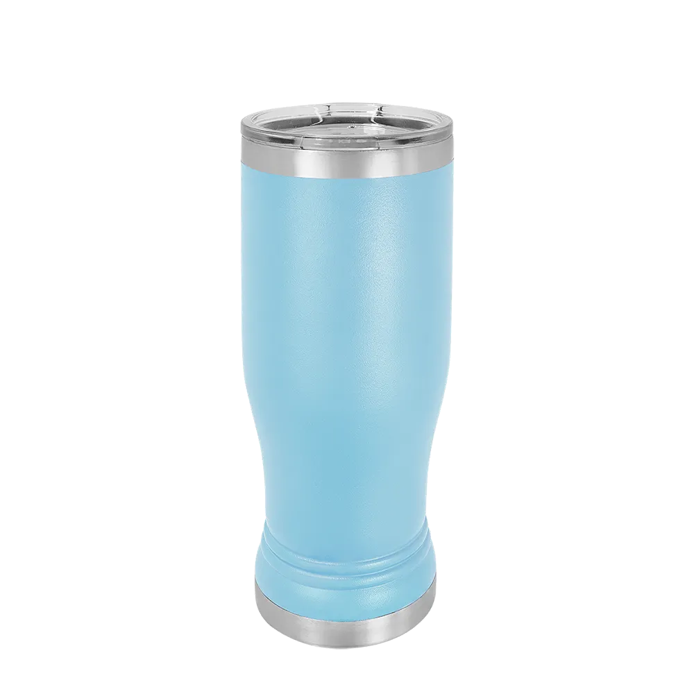 Polar Camel Pilsner Pint 14 oz Light Blue 