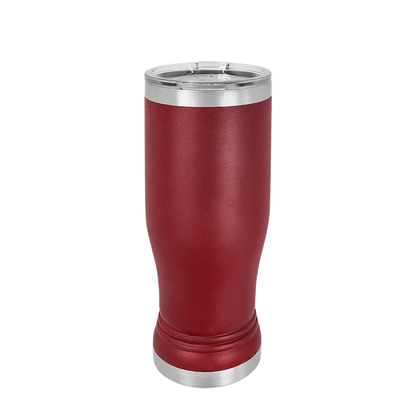 Polar Camel Pilsner Pint 14 oz Maroon 