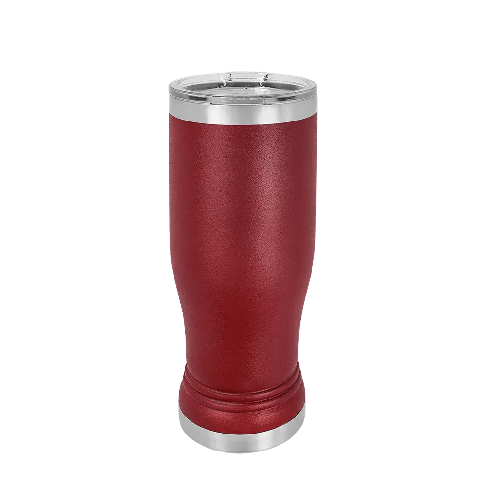 Polar Camel Pilsner Pint 14 oz Maroon 