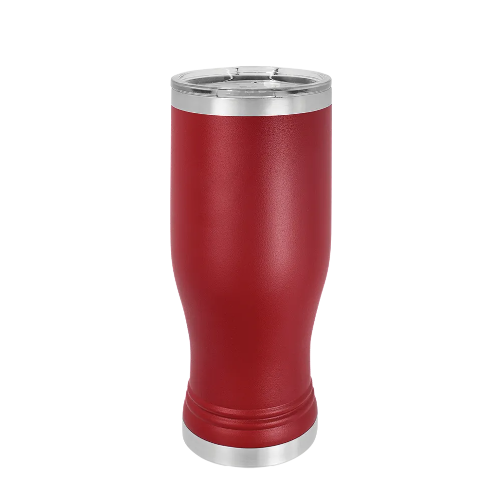 Polar Camel Pilsner Pint 20 oz Maroon 
