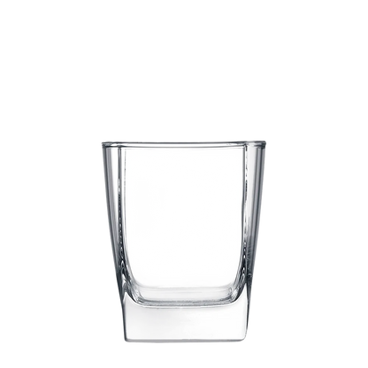 Polar Camel Square Double Old Fashion Glass 12 oz Clear 