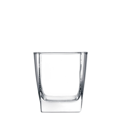 Polar Camel Square Rocks Glass 10.5 oz Clear 