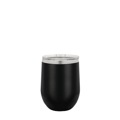 Polar Camel Stemless Wine Tumbler 12 oz Black 