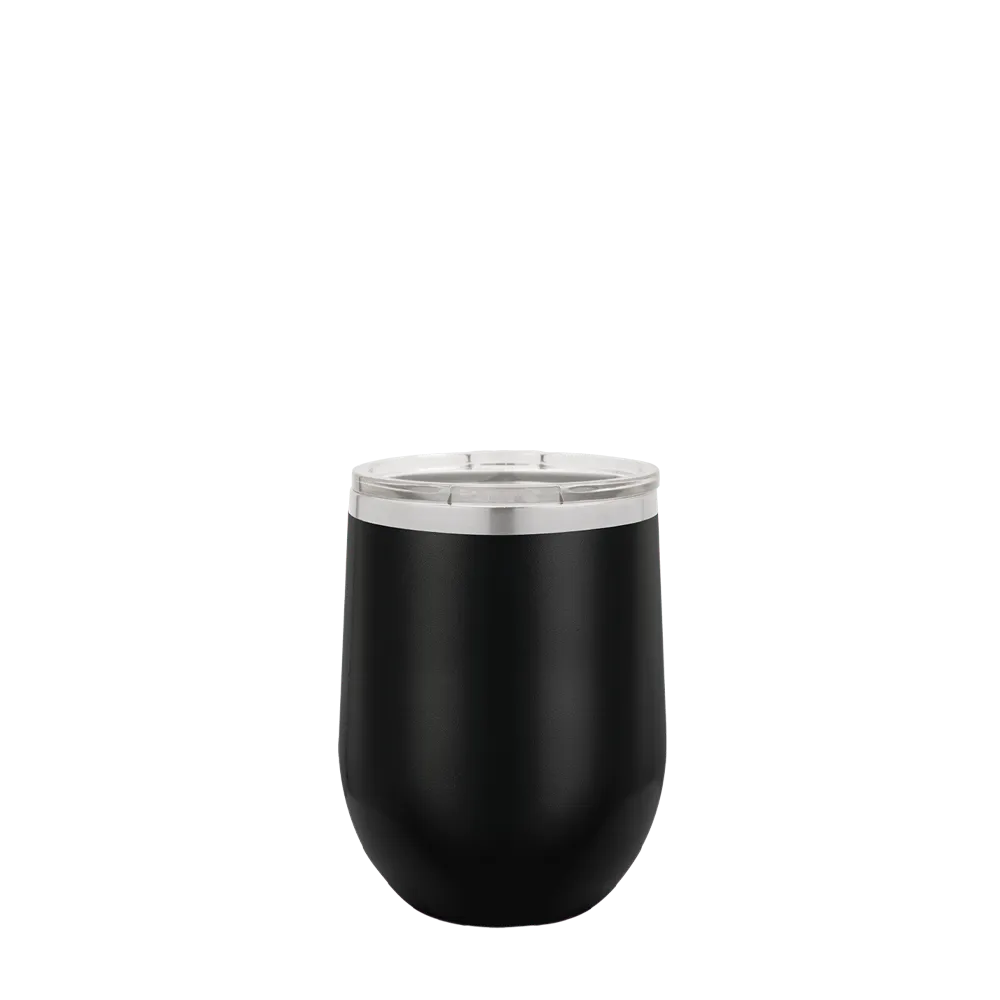 Polar Camel Stemless Wine Tumbler 12 oz Black 