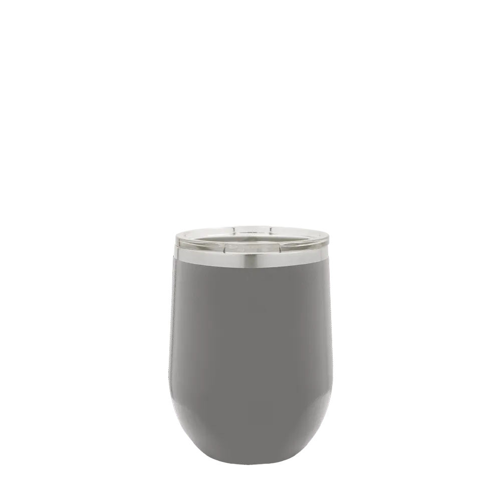 Polar Camel Stemless Wine Tumbler 12 oz Dark Gray 