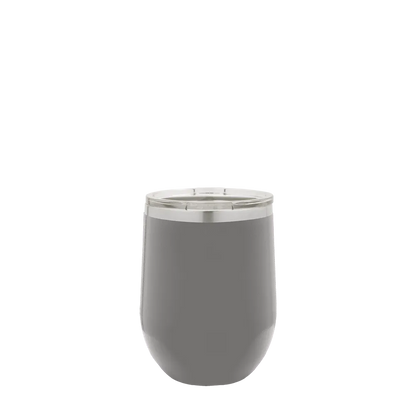 Polar Camel Stemless Wine Tumbler 12 oz Dark Gray 
