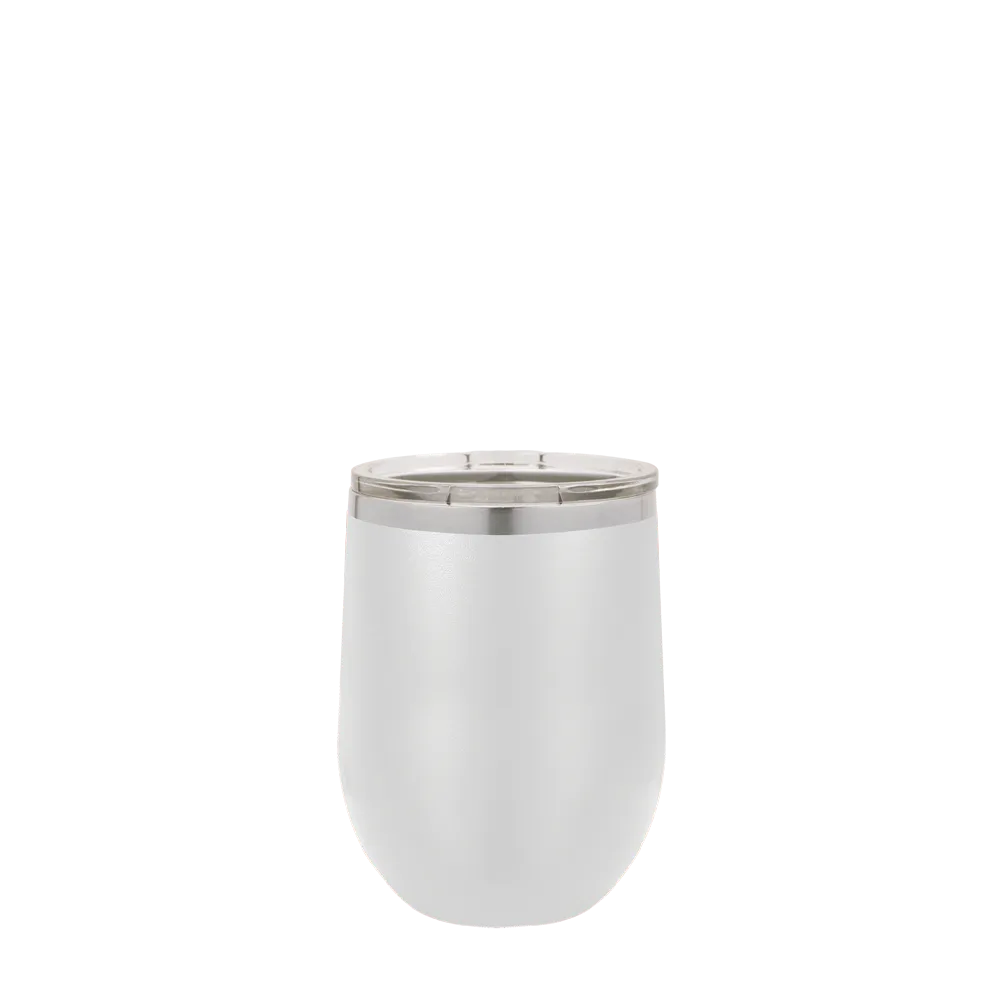 Polar Camel Stemless Wine Tumbler 12 oz White 