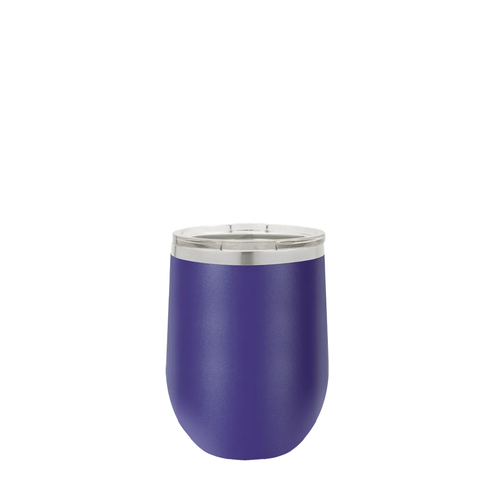 Polar Camel Stemless Wine Tumbler 12 oz Purple 