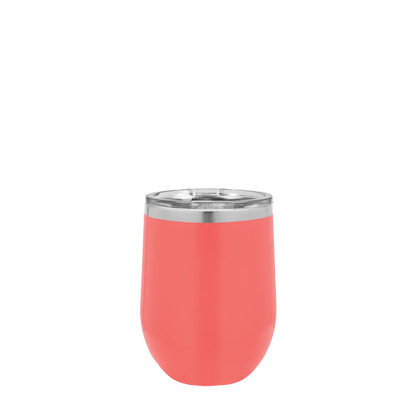 Polar Camel Stemless Wine Tumbler 12 oz Coral 