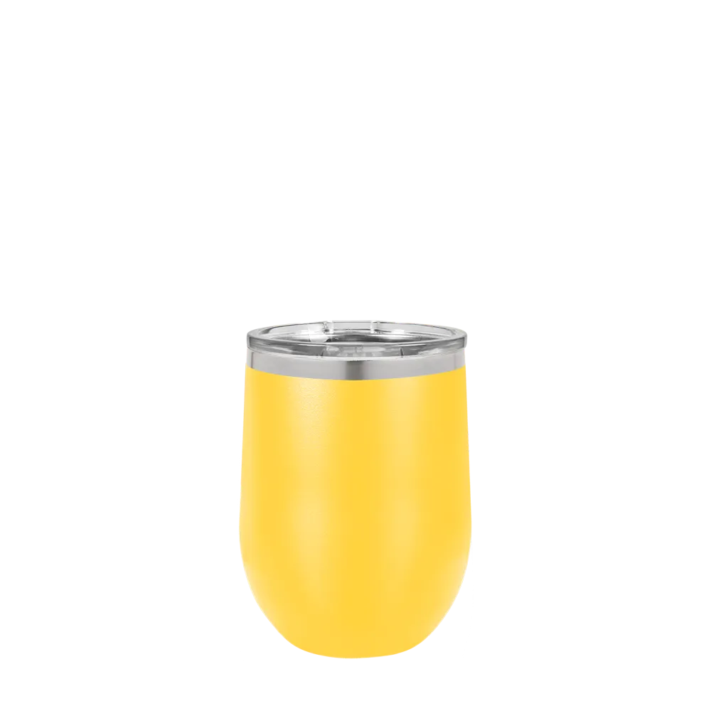Polar Camel Stemless Wine Tumbler 12 oz Yellow 