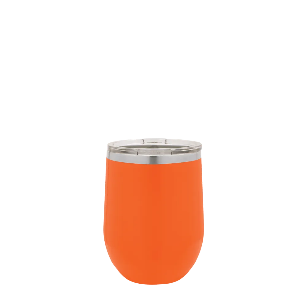 Polar Camel Stemless Wine Tumbler 12 oz Orange 