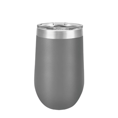 Polar Camel Stemless Wine Tumbler 16 oz Dark Gray 
