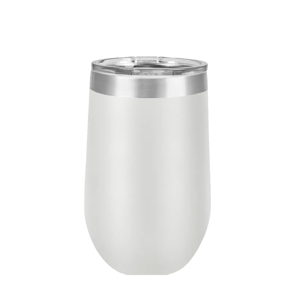 Polar Camel Stemless Wine Tumbler 16 oz White 