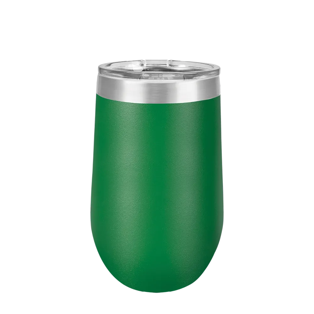 Polar Camel Stemless Wine Tumbler 16 oz Green 