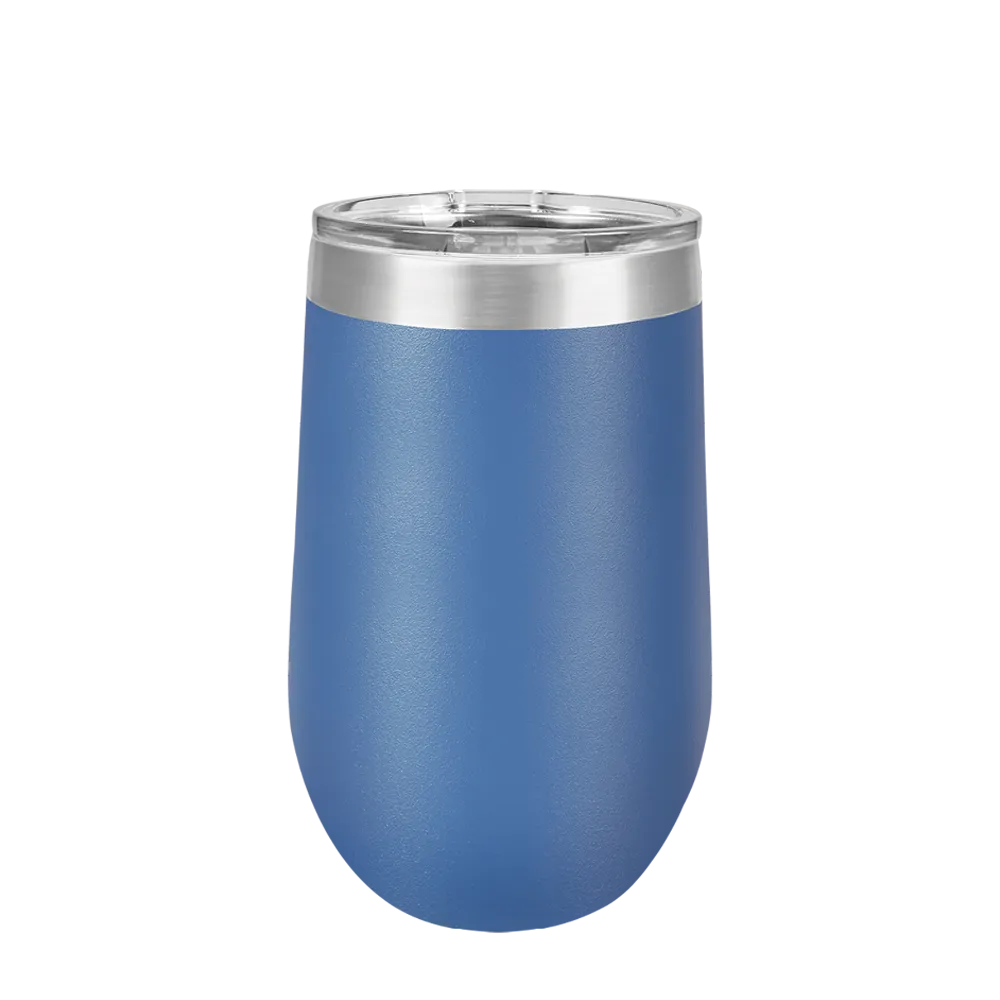 Polar Camel Stemless Wine Tumbler 16 oz Royal Blue 