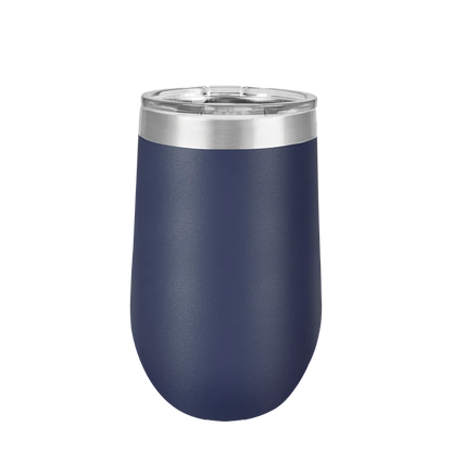 Polar Camel Stemless Wine Tumbler 16 oz Navy 
