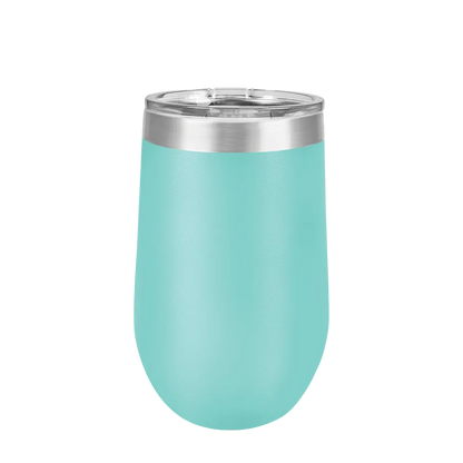 Polar Camel Stemless Wine Tumbler 16 oz Teal 