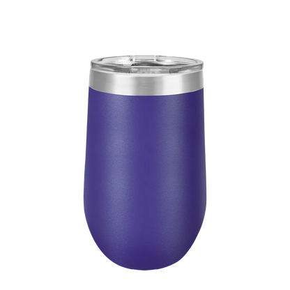 Polar Camel Stemless Wine Tumbler 16 oz Purple 