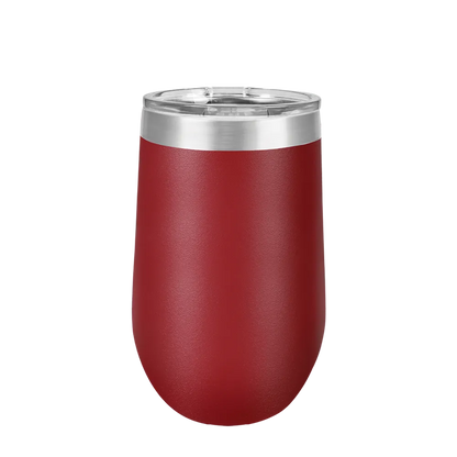 Polar Camel Stemless Wine Tumbler 16 oz Maroon 