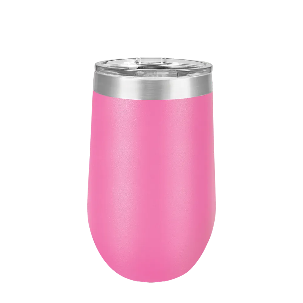 Polar Camel Stemless Wine Tumbler 16 oz Pink 