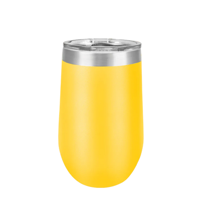 Polar Camel Stemless Wine Tumbler 16 oz Yellow 