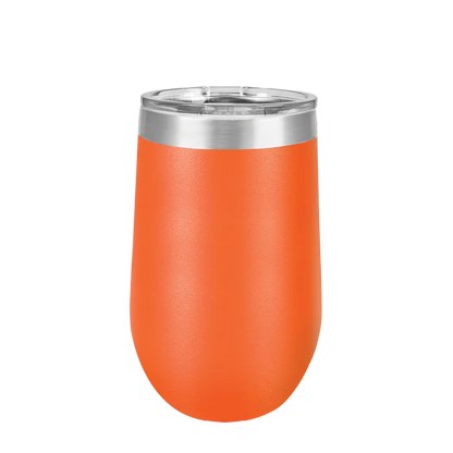 Polar Camel Stemless Wine Tumbler 16 oz Orange 