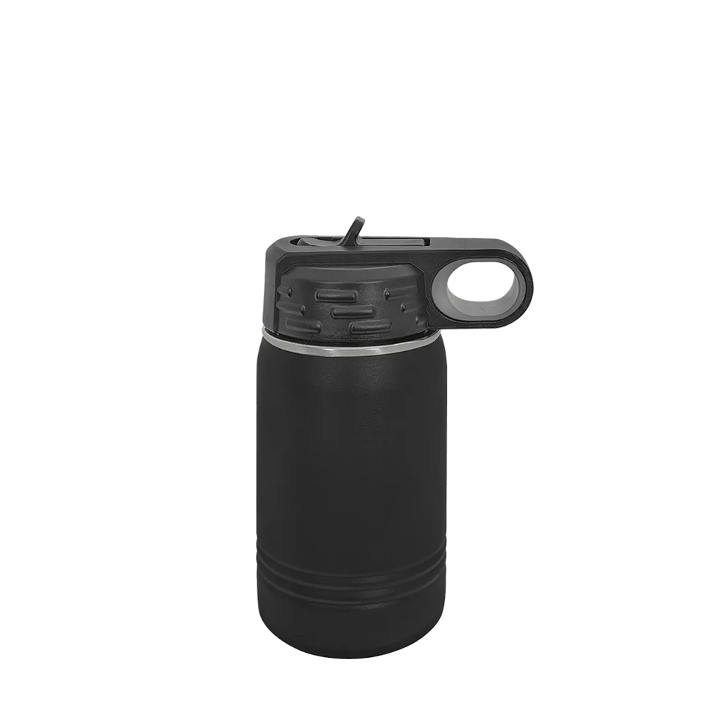 Polar Camel Kids Bottle 12 oz Black 