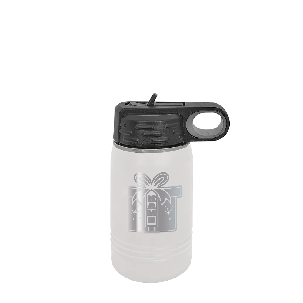 Polar Camel 12 oz Water Bottle with Winter Design Wrapped with Love
