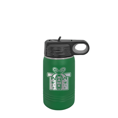 Polar Camel 12 oz Water Bottle with Winter Design Wrapped with Love
