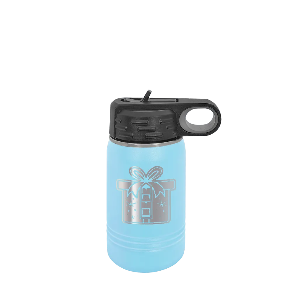 Polar Camel 12 oz Water Bottle with Winter Design Wrapped with Love
