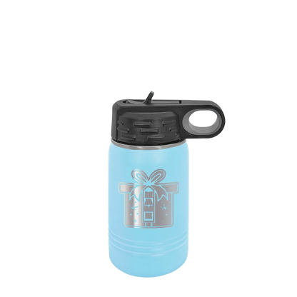 Polar Camel 12 oz Water Bottle with Winter Design Wrapped with Love
