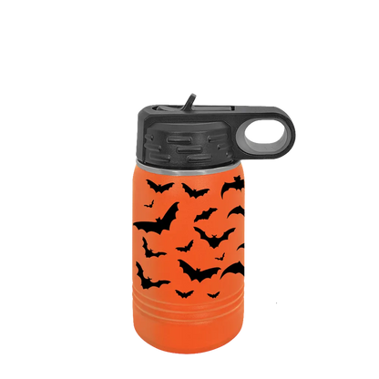 Polar Camel Kids 12 oz bottle Halloween Bat Warp 