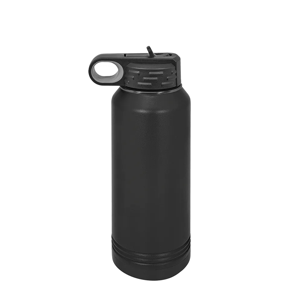 Polar Camel Ion Plated Water Bottle 32 oz Black and Ghost Black 