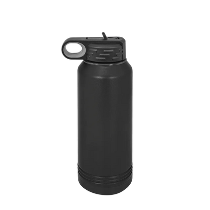 Polar Camel Ion Plated Water Bottle 32 oz Black and Ghost Black 